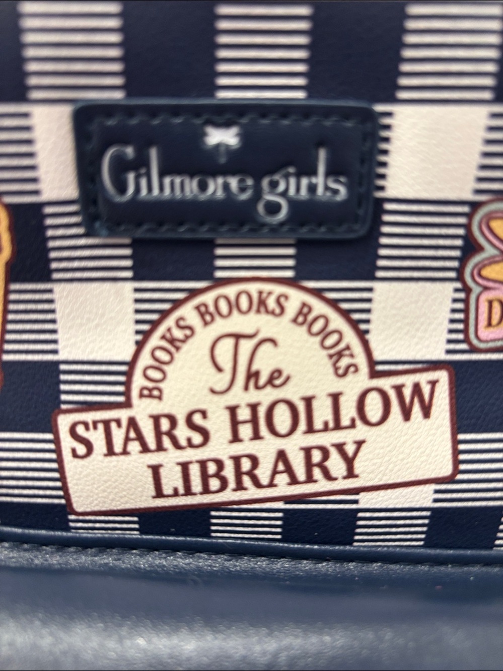 NWT Bioworld Gilmore Girls Stars Hollow Library Checker Mini Backpack - Picture 2 of 10